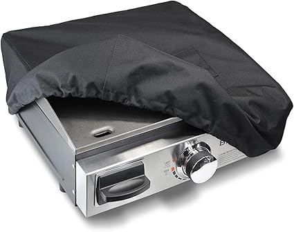 Blackstone 17" Griddle Cover and Carry Bag Water Resistant 600D Polyester Heavy Duty Flat top 17" Gas Grill Cover Accessory Exclusively Fits Blackstone Cooking Station Without Hood